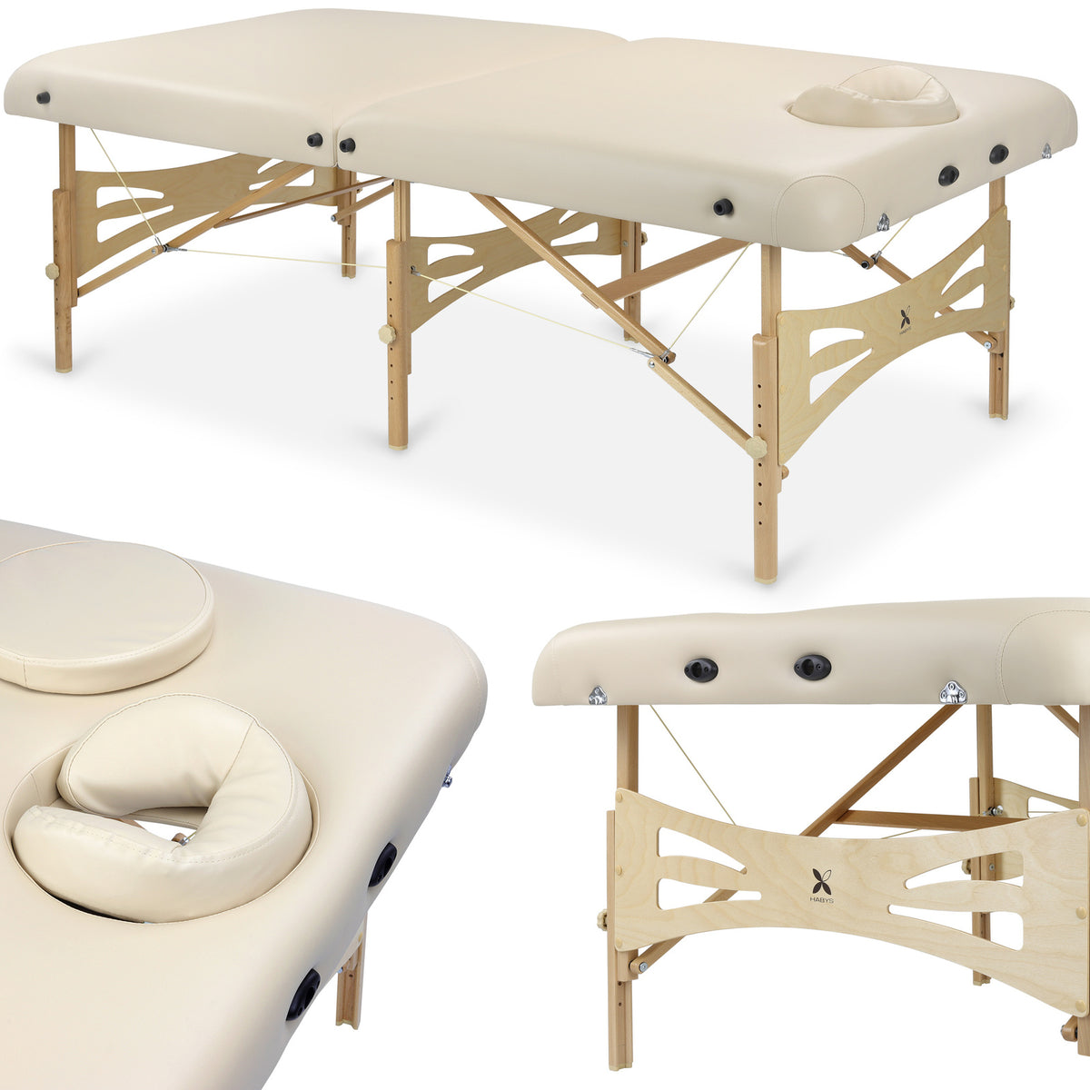 Sulankstomas masažo stalas Habys Integral, Smėlio K033, G-SKALB70AK033100/200/5/ZS