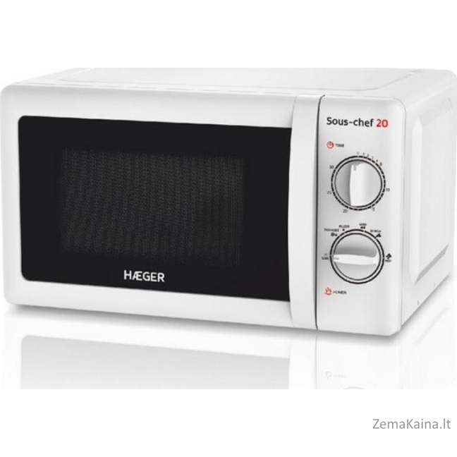 Haeger mikrobangų krosnelė Haeger Sous-chef mikrobangų krosnelė 20 20 L balta 700W