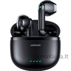 „JoyRoom JoyRoom“ ausinės „TWS“ ausinės belaidė, kad vandeniui atsparūs IPX4 „Bluetooth 5.3 Black“ (JR-TL11)