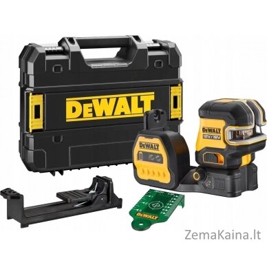 Dewalt DEWALT.LINE LASER 12/18V DCE825NG18 ŽALIA + 5 TAŠKŲ