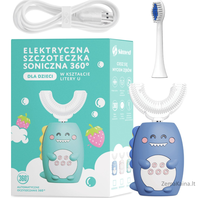 Simed U formos S869 mėlynas dantų šepetėlis