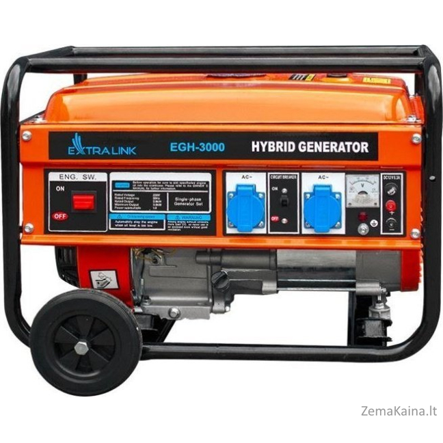 ExtraLink generatorius Hibridinis 3kW EGH-3000 elektros generatorius
