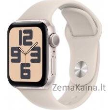 Išmanusis laikrodis Apple Watch SE 2023 GPS 40mm Starlight Alu Sport M/L Beige (MR9V3QI/A)