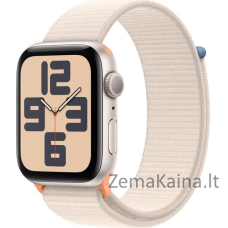 Apple Watch SE 2023 GPS 44 mm Starlight Alu Sport Loop išmanusis laikrodis smėlio spalvos (MRE63QC/A)