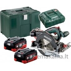 Metabo METABO.SAW KS 18 LTX 57 diskinis pjūklas 2x8.0Ah LiHD METABOX