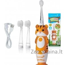 Brush-baby BRUSH BABY_Wild Ones Sonic dantų šepetėlis vaikams 0-10 Tiger