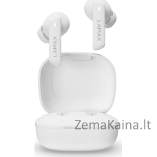 Lamax LAMAX In-Ear Clips1 ANC baltos BT 5.3 Akku 44 Std ausinės. mažmeninė prekyba