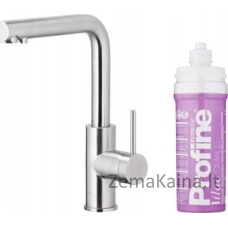 KFA DUERO PURE BASIC virtuvinis maišytuvas VIRTUVĖ SU VANDENS FILTRACIJOS FUNKCIJA + PROFINE LILAC S FILTRŲ RINKINYS, INOX
