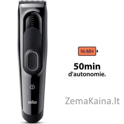 Braun HairClipper Series 5 HC5310 juoda plaukų kirpimo mašinėlė