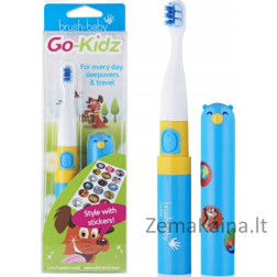 Brush-baby dantų šepetėlis BRUSH BABY_Go Kids Sonic dantų šepetėlis vaikams nuo 3 metų