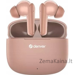 Denver ausinės BT TWS į ausis įdedamos ausinės Denver TWE-48DR rožinės spalvos