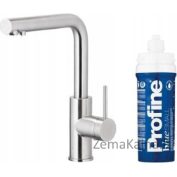 KFA DUERO PURE BASIC virtuvinis maišytuvas VIRTUVĖ SU VANDENS FILTRACIJOS FUNKCIJA + PROFINE BLUE S FILTRŲ RINKINYS, INOX