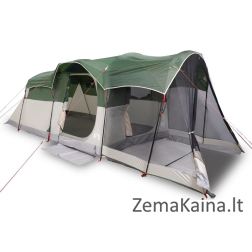 vidaXL kempingo palapinė vidaXL Šeimos palapinė, 8 asmenims, tunelinė, žalia, atspari vandeniui