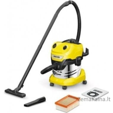 Karcher pramoninis dulkių siurblys Sauso-drėgno valymo siurblys Karcher WD 4 S V-20/5/22; 1000W