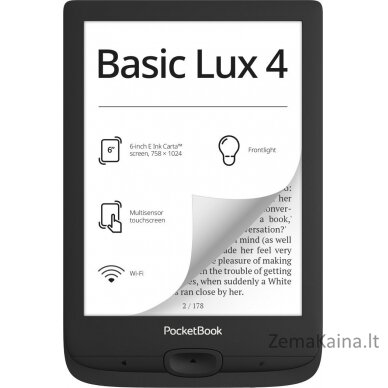 „PocketBook Basic Lux 4“ skaitytuvas (PB618-P-WW)