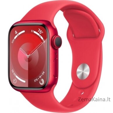 Išmanusis laikrodis Apple Watch 9 GPS + Cellular 41mm Red Alu S/M Red (MRY63QP/A)