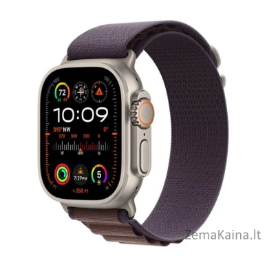 Išmanusis laikrodis Apple Watch Ultra 2 GPS + mobilusis 49 mm titano dėklas Alpine Loop Small Purple (MRER3)