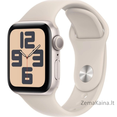 Išmanusis laikrodis Apple Watch SE 2023 GPS 40mm Starlight Alu Sport M/L Beige (MR9V3QI/A)