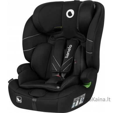 Lionelo autokėdutė Lionelo Levi One I-Size Black Carbon autokėdutė 76-150cm Dri-Seat