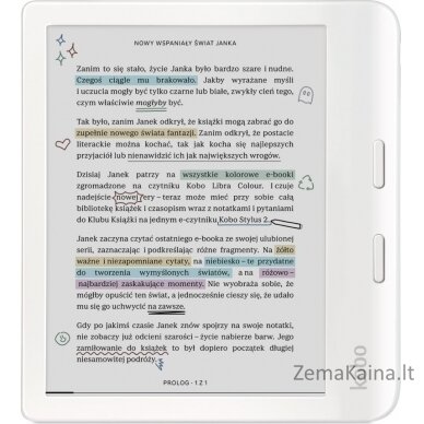 Kobo Libra Spalvų skaitytuvas baltas (N428-KU-WH-K-CK)