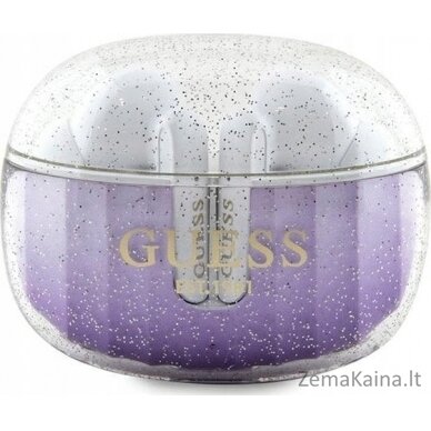 Guess Glitter Gradient ausinės (GUTSHDGKEEU) violetinės spalvos