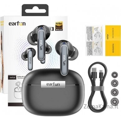 EarFun Air 2 juodos ausinės (TW210B)