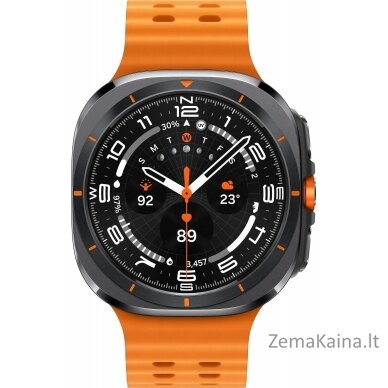 Samsung Samsung® išmanusis laikrodis | Galaxy Watch Ultra – titano pilka (oranžinis dirželis)