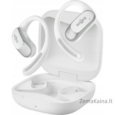 Shokz ausinės Shokz OpenFit Air White belaidės ausinės