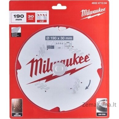 Milwaukee MILWAUKEE diskinis pjūklas 190x30x1,8x4z FIBER CEMENT