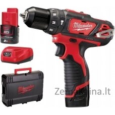 Milwaukee MILWAUKEE.UD.M12BPD-202X 30Nm 2x2.0Ah atsuktuvas