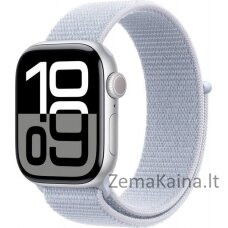 Išmanusis laikrodis Apple Watch 10 GPS 42mm Silver Alu Sport Loop Blue (MWWD3QC/A)