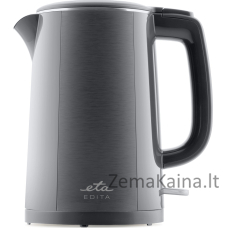 Eta ETA virdulys | ETA859590020 EDITA | Elektrinis | 2200 W | 1,5 l | Nerūdijantis plienas | 360° sukamasis pagrindas | Pilka