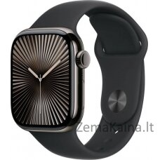 Išmanusis laikrodis Apple Watch 10 GPS + Cellular 42mm Slate Titanium M/L Black (MWXH3QF/A)