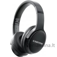 „Canyon OnRiff 4“ ausinės belaidės galvos juostos skambučiai / muzika / sportas / kasdienis USB Type-C Bluetooth juodas