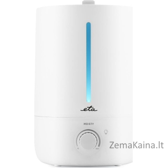 Eta ETA Humidifier oro drėkintuvas | ETA362990000 MOISTY | 40 m³ | 25 W | Vandens bako talpa 5 L | Ultragarso technologija | Baltas