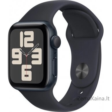 Apple Watch SE GPS + Cellular 40mm Midnight Alu Sport išmanusis laikrodis M/L tamsiai mėlynas (MXGD3QF/A)