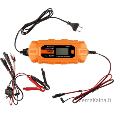 Neo Automatinis lygintuvas 4A/70W, 3-120Ah, švino rūgšties akumuliatoriams / AGM / GEL 11-891-1