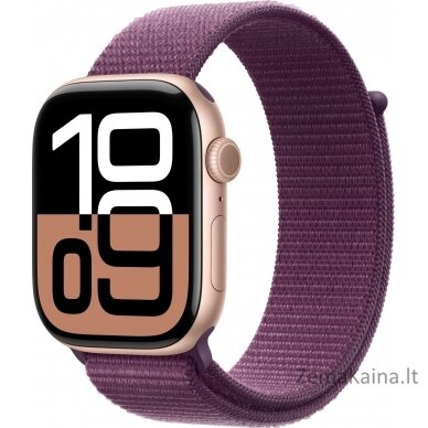 Išmanusis laikrodis Apple Watch 10 GPS + Cellular 42mm Rose Gold Alu M/L Pink (MWXA3QF/A)