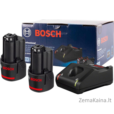 Bosch maitinimo komplektas 1600A019R8 (2x2,0Ah + GAL 12V-40)