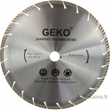 Deimantinis skydas. 350 mm x 32 mm LASER-pilka (10)