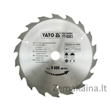 Yato nutraukia medieną 185x20mm 18Z YT-6063