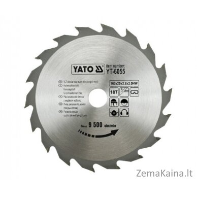 Yato nutraukia medieną 160x20mm 18Z YT-6055