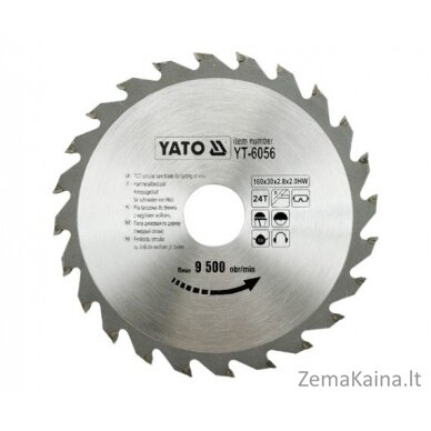 Yato nutraukia medieną 160x30 mm 24Z YT-6056