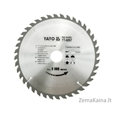 Yato Dislleble medienai 210x30 mm 40Z YT-6067