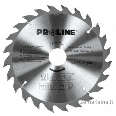 „Pro-Line“ medienos žiedinis pjūklas 200x30 mm 60z. - 84206