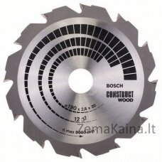 Bosch Pilariska Construct Wood 190x30 Z12 - 2608640633