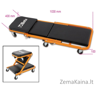 Beta įrankiai sulankstyti apmuštų dirbtuvių sofa / kaupimas (3002)