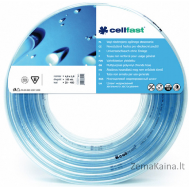 Cellfast nesustiprinta žarna, skirta bendram naudojimui ant stovo 6 x 1,5 mm 160 m (20-661)