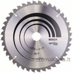 Bosch Pilarska optilino mediena 254 x 30 mm 40z (2608640435)