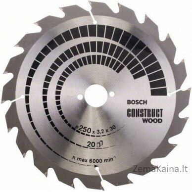 „Bosch Pilariska“ konstrukcija mediena 250 x 30 mm 20z (2608641774)